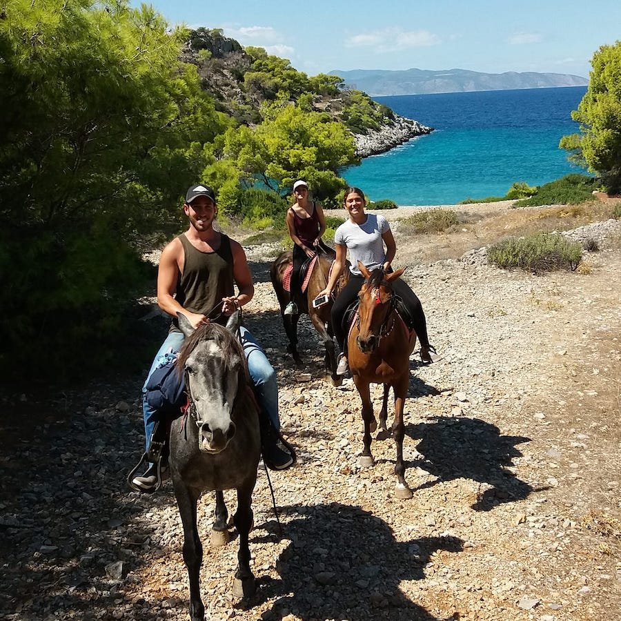Greece Travel Blog_Guide To Agistri Island_Horse Riding Aponisos