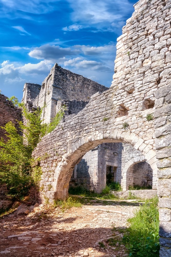 Istria Itinerary - Ruins of Dvigrad. Dvigrad is an abandoned medieval town in central Istria, Croatia.