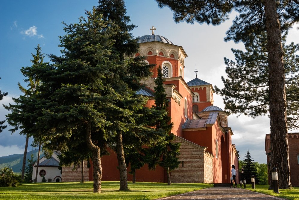 Zica monastery, near Kraljevo (Serbia), was built in 13th century in Romanesque style.
