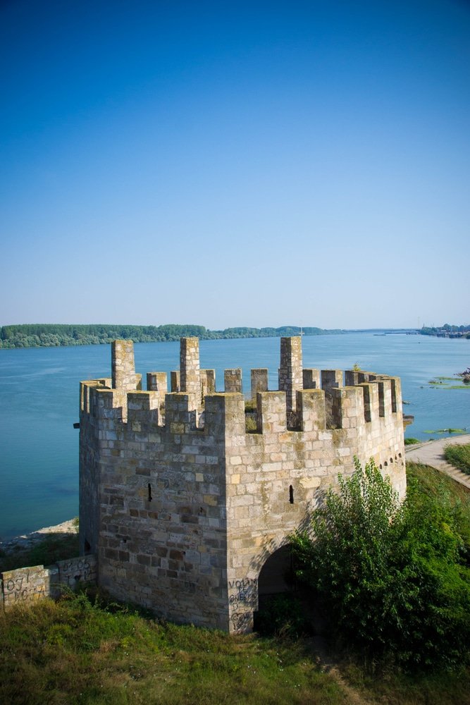 The Smederevo Fortress on the Danube River, Serbia