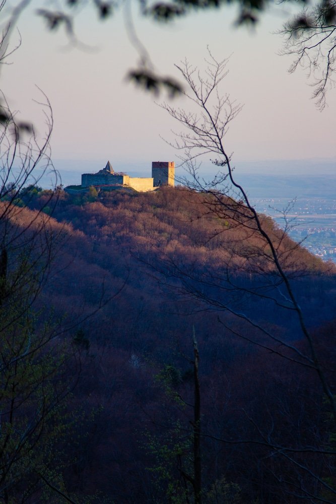 Zagreb Hikes - Medvedgrad medieval fortified town on the hills of Medvednica mountain in Zagreb, Croatia