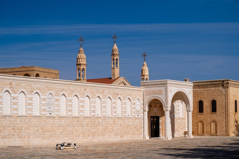Mor Gabriel Monastery also known as Deyrulumur, is the oldest surviving Syriac Orthodox monastery in the world. Mardin, Turkey - 31 October 2023.