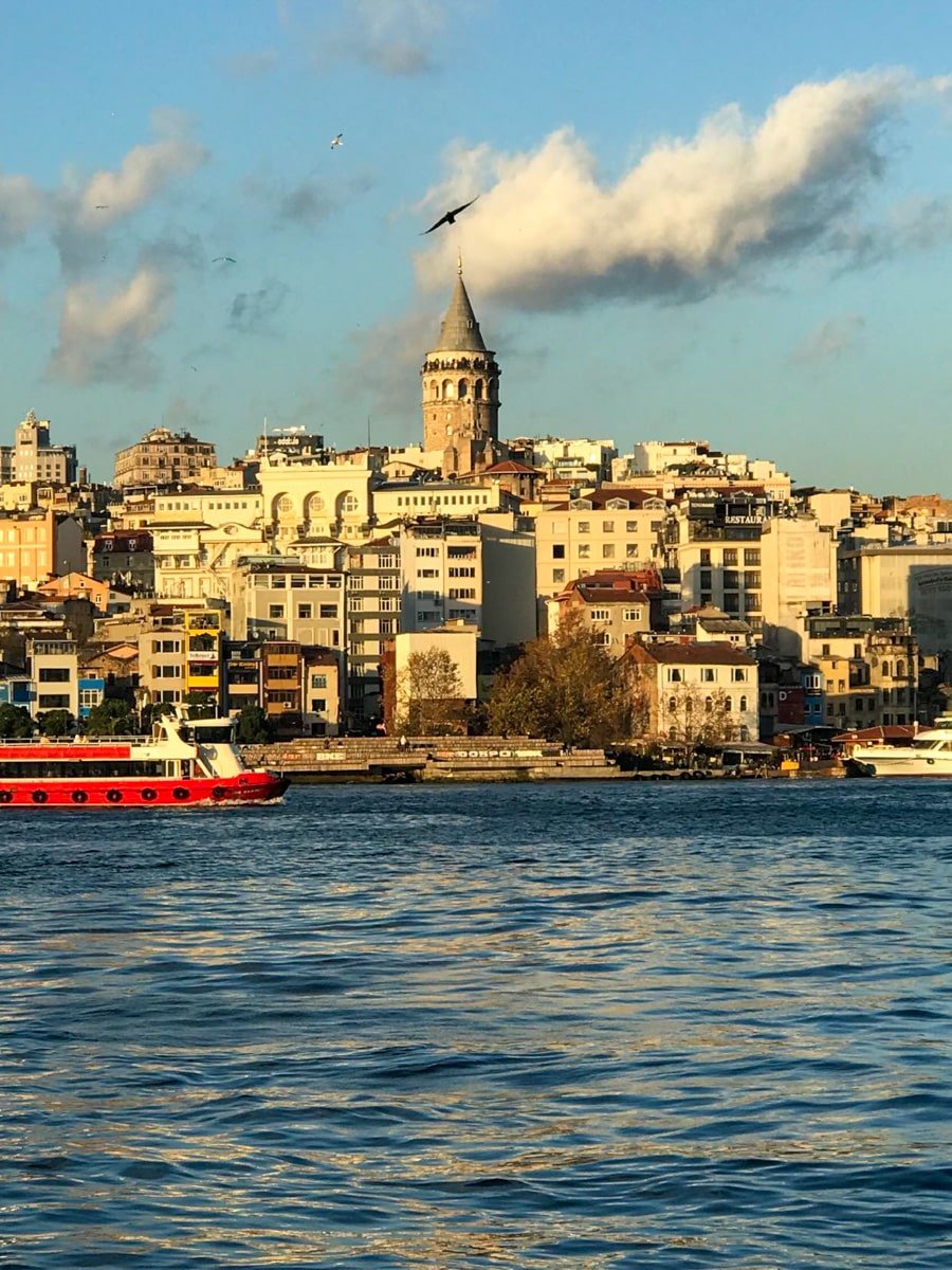 Galata Tower Istanbul from the ferry