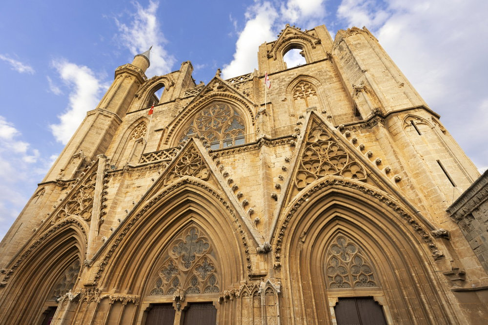 St. Nicholas Cathedral | Lala Mustafa Pasha Mosque in Famagusta, North Cyprus. Famagusta, Cyprus.